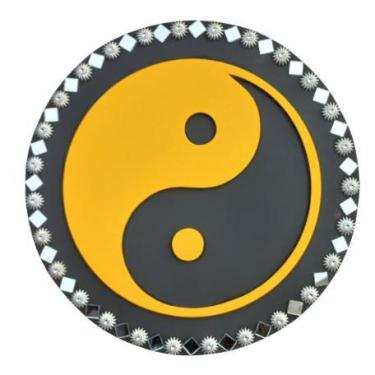 Imagem de Mandala Yin Yang/Equilíbrio 26 cm - Aqui Tem Magia