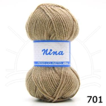 Imagem de Lã Nina Pingouin 40g, 0701 NÍNIVE