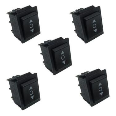 Imagem de Kit 05 Interruptor Talha E Guincho Eletrico Botao Sobe Desce  - CFKW