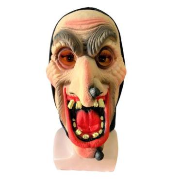 Imagem de Fantasia Máscara Bruxa Assustadora c/ verruga boca aberta - Blook, Beg