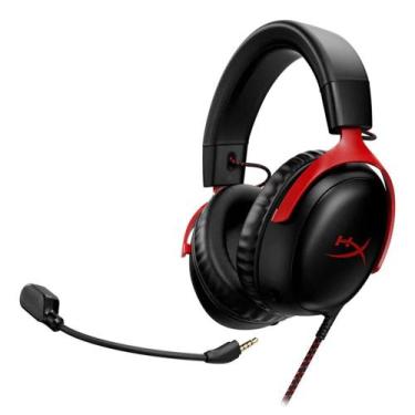 Imagem de Headset Gamer HyperX Cloud III, DTS, Drivers 53mm, USB, PC, PS5, PS4, 