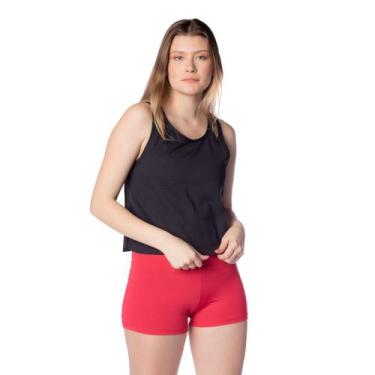 Imagem de Regata Feminina Estilo do Corpo Dry Preta, Preto, G