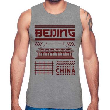 Imagem de Regata Pequim China  - Foca na Moda, Cinza, GG