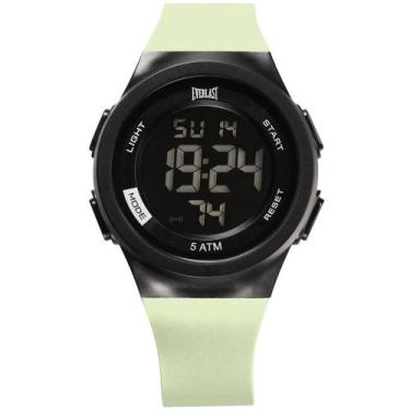 Imagem de Relógio Everlast Masculino Digital A Prova D'Agua Resistente, Preto/Ve