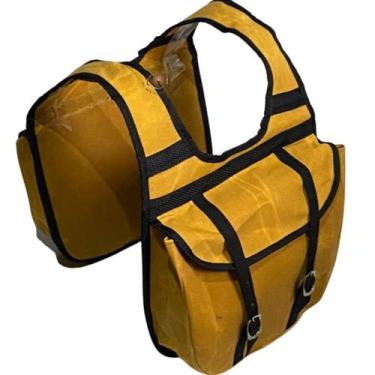 Imagem de Alforge  em Lona Para Sela E Arreios Bolsa Bornal Pessuelo - SELARIA S