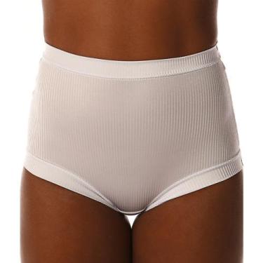 Imagem de Calcinha Demillus Bourbon 26406 Modelagem Alta Poliamida, Branco, G