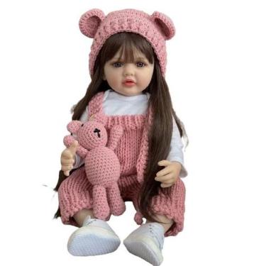 Imagem de Bebe Reborn Menina Boneca 100% Silicone - PRO BABY