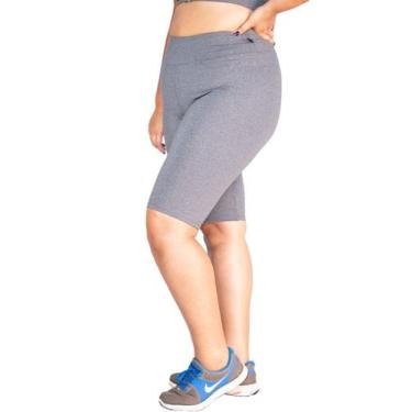 Imagem de Bermudas Plus Size Wolfox Academia Ou Dia A Dia Cintura Alta Feminina,
