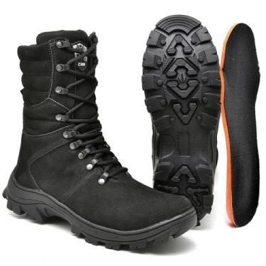 Imagem de Bota Coturno Couro Masculina Adventure Areia Cano Longo Blinke - CMR S