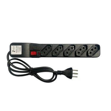 Imagem de Filtro De Linha Indusat 5 Tomadas Régua Com Fusível Cabo 1m