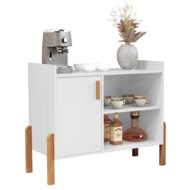 Imagem de Aparador Buffe Luxor Moderno Decoração Pes Madeira Luxuoso - Sal Movel