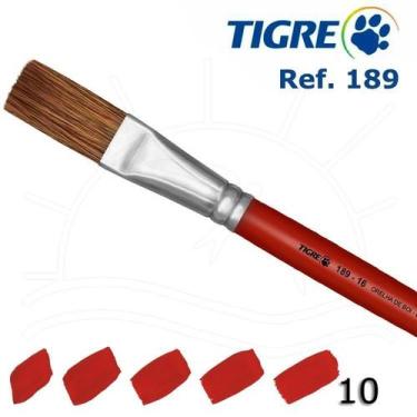 Imagem de Pincel Tigre 189 - Chato Longo, 10