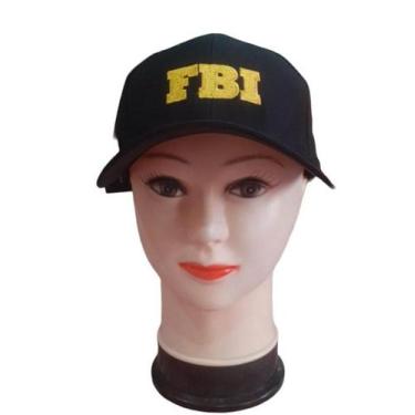 Imagem de Boné F.B.I Bordado Cosplay Festas Eventos - CM Presentes e Fantasias