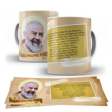 Imagem de Caneca católica São Padre Pio - LiveSub