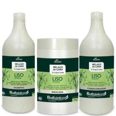 Imagem de Shampoo Condic e Máscara Liso Blindado Bothânico 1 Litro/Kg