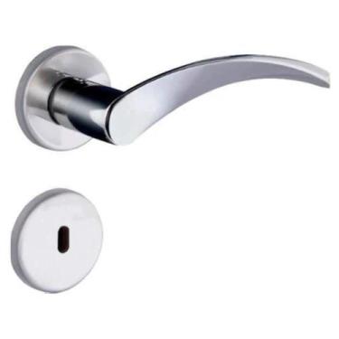 Imagem de Fechadura Onda Interna 4132R Roseta Cromada 40mm Aliança