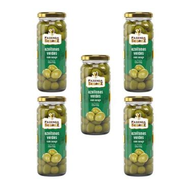 Imagem de Combo Azeitonas Verdes Com Caroço 330g/200g - Vd. Fazenda Sedrez - 5 u