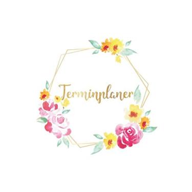 Imagem de Terminplaner: November 19 bis Dezember 20-1 Woche auf einen Blick - DIN A5 Monatsplaner Wochenplaner mit Checklisten & Notizen Studienplaner ... Pflanzen Wasserfarben Aquarell Gold Gelb