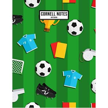 Imagem de Soccer Cornell Notes Notebook: Cornell Notes College Ruled Notebook/Notepad for Note Taking | Large 8.5 x 11