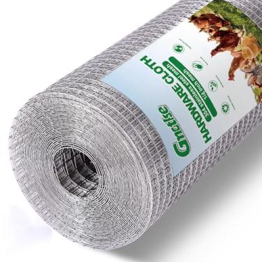 Imagem de GMOTLSE Pano de hardware de malha de aço inoxidável 304 Cerca de arame de galinha de 1/4 de polegada Rolo de malha de arame soldado Cerca de jardim Rede de túnel de esquilo （12 pol. × 33 pés