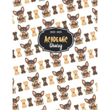 Imagem de Academic Diary: A4 One Page Per Day To View Dated Planner Organiser Calendar Agenda - Journal A4 Page A Day September To August - Diary Chihuahua Dog