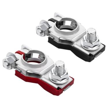 Imagem de LKAHG Conector de terminal de bateria de carro, conector de terminais de bateria positiva negativa para veículos pesados, OEM # 243407F000, substituição 243407F001, compatível com A-ltima, M-axima,