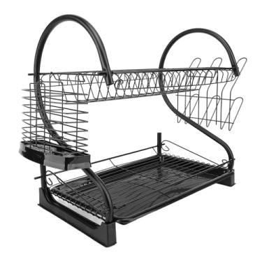 Imagem de Rack de Secagem de Pratos, Secador de Pratos Com Economia de Espaço Versátil para Balcão de Cozinha