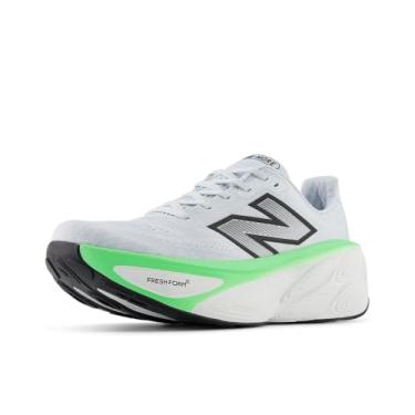 Imagem de New Balance Fresh Foam X More V5 Tênis de corrida masculino, Azul gelo/jade elétrico/preto, 9.5 Wide