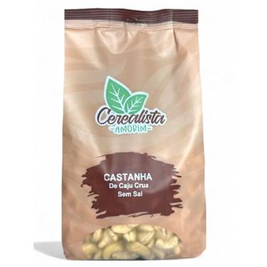 Imagem de Castanha De Caju W1 Inteira Crua Sem Sal 1kg Cerealista Amorim