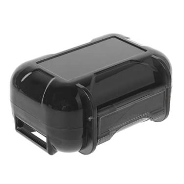 Imagem de Generic Capa para fone de ouvido, caixa de armazenamento rígido de resina ABS capa protetora multifuncional para fone de ouvido, fone de ouvido, monitor intra-auricular (preto ABS), transparente