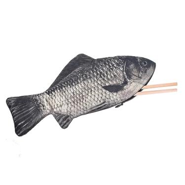 Imagem de Emulation Fish Shape Creative Pencil Case Pen Bag Coin Purse Phone Bag with Simulated Linling Inside Padded Thick Foam