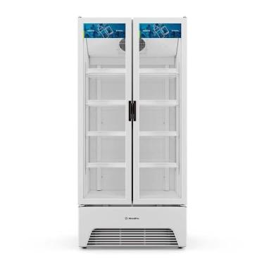 Imagem de Refrigerador Expositor Vertical Metalfrio 752 Litros Porta Dupla Slim Branco Vb70 220v