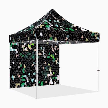 Imagem de Tenda de dossel pop-up 25 x 25 cm com paredes laterais, ABLEM8CANOPY ULTRA8 Series Heavy Duty Tenda de sombra instantânea para eventos comerciais ou esportivos ao ar livre, pátio, tailgate, quintal (fragmentos, 1 parede inteira)
