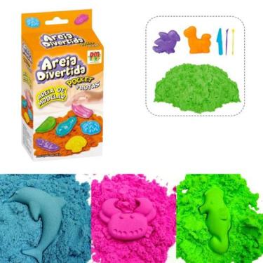 Imagem de Areia Divertida Magica Massinha de Areia Infantil de Modelar - STORE B