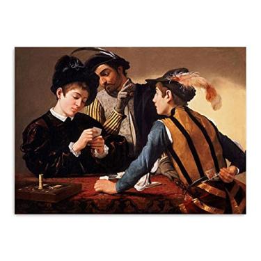 Imagem de Arte de parede em tela clássica - impressões Michelangelo Merisi Caravaggio - reprodução de pinturas a óleo famosas - pôsteres de cartões-arte em tela arte de parede para decoração de casa 50 x 75 cm
