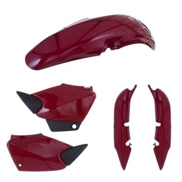 Imagem de Kit Carenagem 3 Peças Cromo Forte Moto Honda Titan 2000 a 2008 Substit