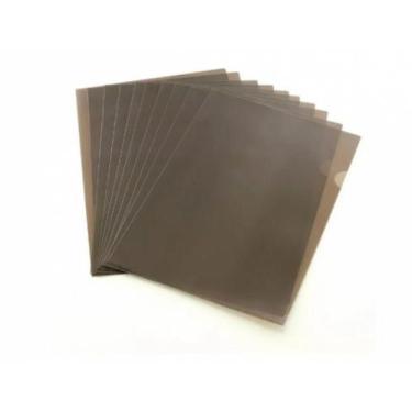 Imagem de Pasta L Plástica A4 Protetora Fumê Pacote C/ 10 Unidades - ACP