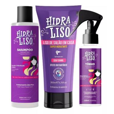 Imagem de Super Kit Hidraliso: Shampoo + Alisante + Tônico Ultra poderoso