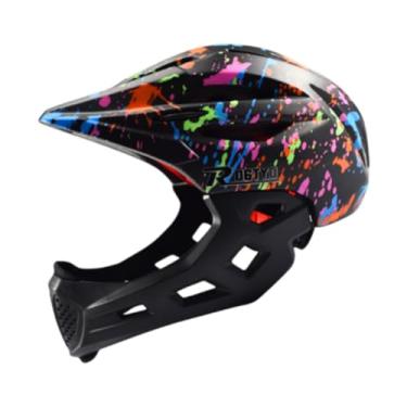Imagem de Generic Capacete infantil Capacete de bicicleta Capacete de bicicleta respirável 48cm-57cm com capacete de ciclismo de estrada traseira para ciclismo, Preto