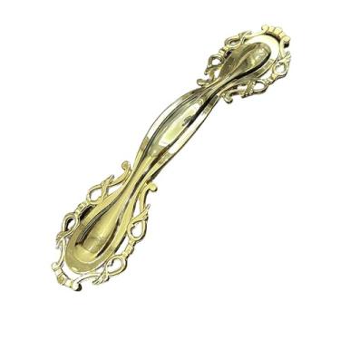 Imagem de Armário de cozinha Armário de armazenamento Cômodas Alças Vintage Gaveta Móveis Puxador Porta Armário Guarda-roupa Ferragens, Dourado, 96mm