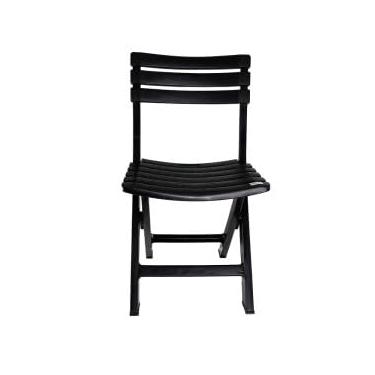 Imagem de Cadeira de Plástico listrada Preta