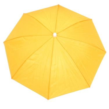 Imagem de uxcell Chapéu de guarda-chuva de dossel de poliéster para pesca ao ar livre amarelo, Amarelo, 33.02x3.048x2.032 cm, Moderno