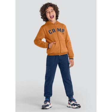 Imagem de Conjunto Infantil Menino Bordado Marrom Brandili