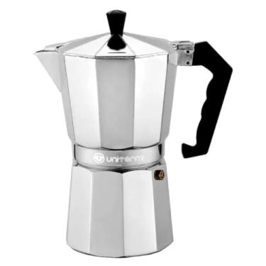 Imagem de Cafeteira Italiana, 300ml, 6 Xícaras, Alumínio Polido, Válvula de Segurança