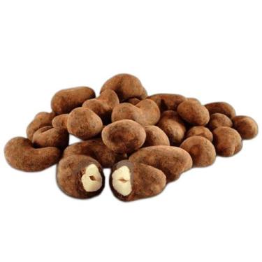 Imagem de Castanha de caju drageada com chocolate belga 70% - Camira, 1kg