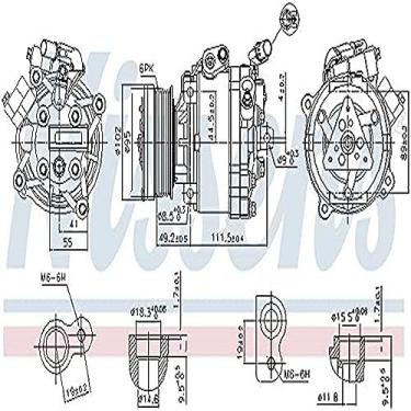 Imagem de Nissens Compressor de ar condicionado - 890666