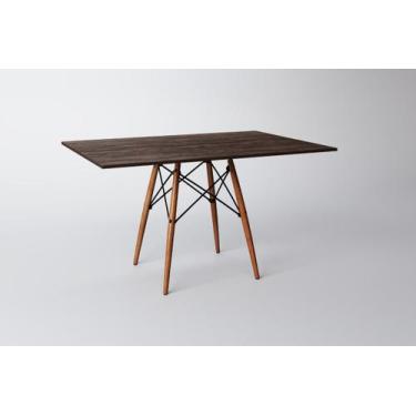 Imagem de Mesa Eames 6 Lugares Base Madeira Tampo Mdf Retangular 120cm - UP HOME