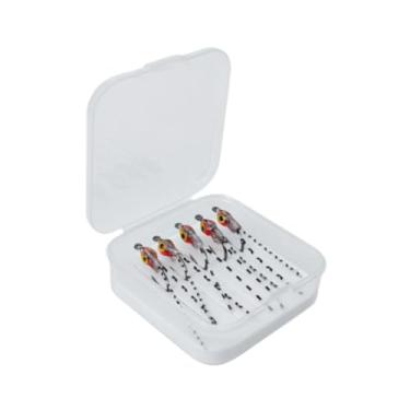 Imagem de simhoa 5x Iscas de pesca com mosca, presentes portáteis com caixa de armazenamento, iscas de pesca com mosca, artificiais para peixe-lua azul, salmão, Style B