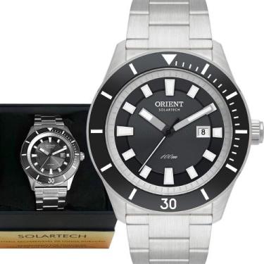 Imagem de Relógio Orient Masculino Solartech Analógico Prata Original