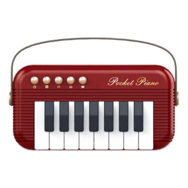 Imagem de Almencla Teclado de piano divertido para crianças, brinquedo educativo para crianças de 4, 5 e 6 anos , Vermelho